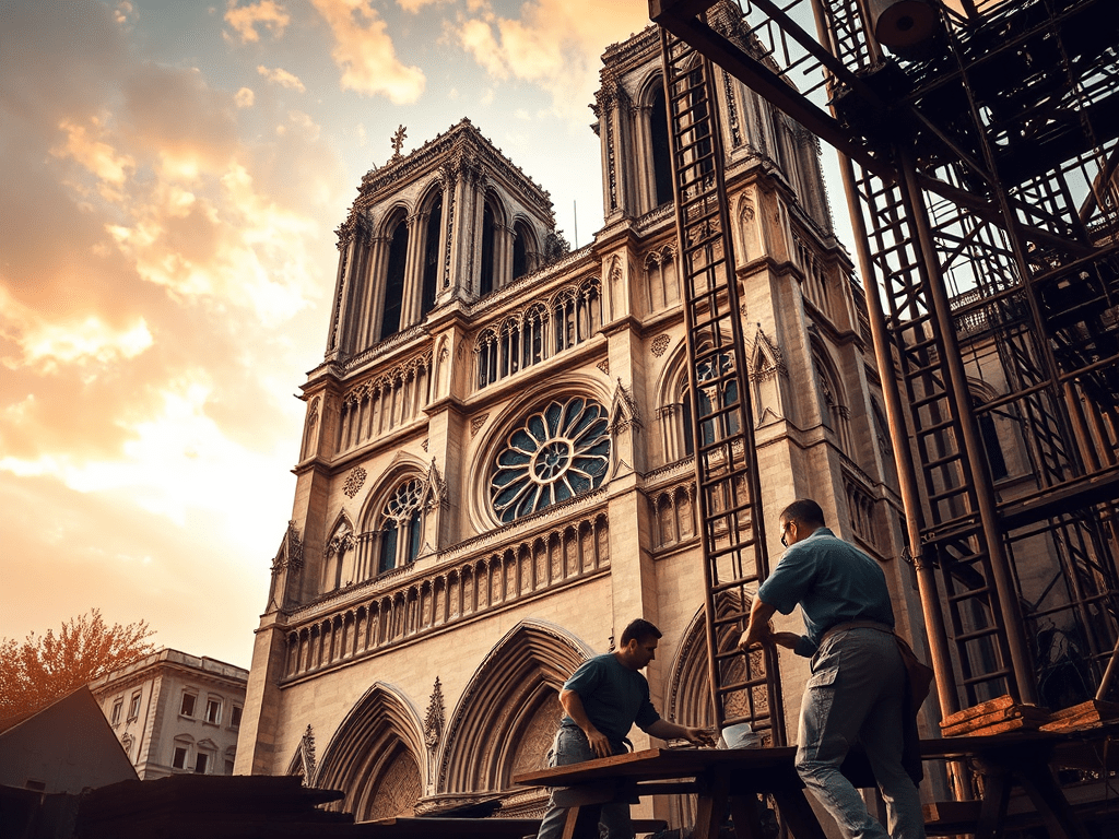 Restauration de la cathédrale Notre-Dame de Paris : L&rsquo;Artisanat au Cœur du&nbsp;Projet